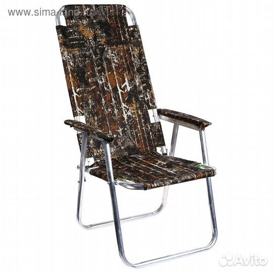 Кресло-шезлонг №3 «Медведь», до 120 кг, цвет микс