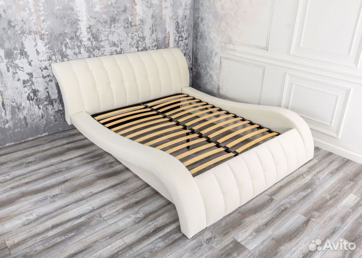 Кровать 200х200 двуспальная велюр