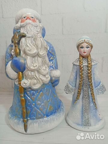 Дед Мороз и Снегурочка СССР. Авторская роспись