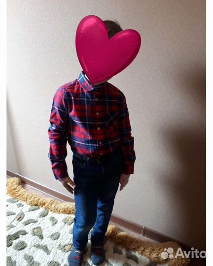 Рубашка в клетку для мальчика