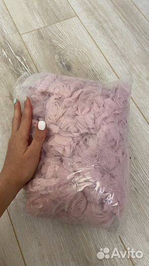 Набор отрезов ткани из роз для рукоделия