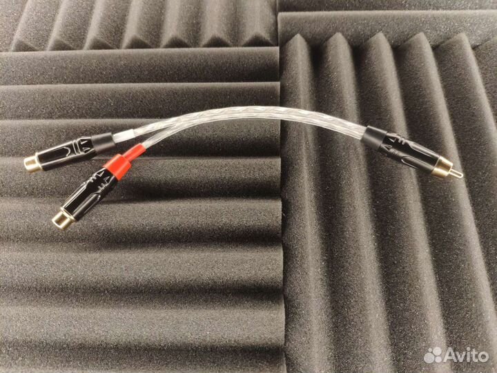 Гибкий переходник RCA на 2 RCA