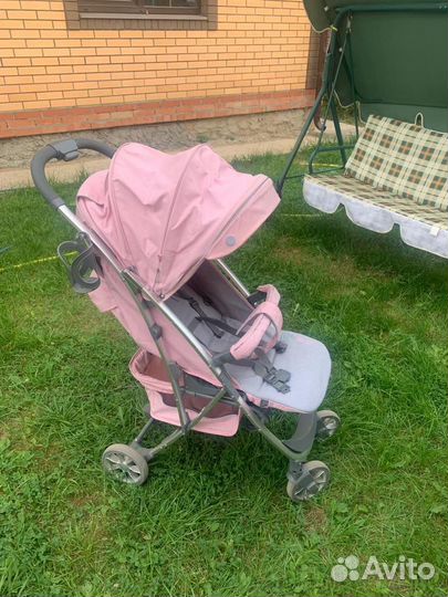 Прогулочная коляска розовый