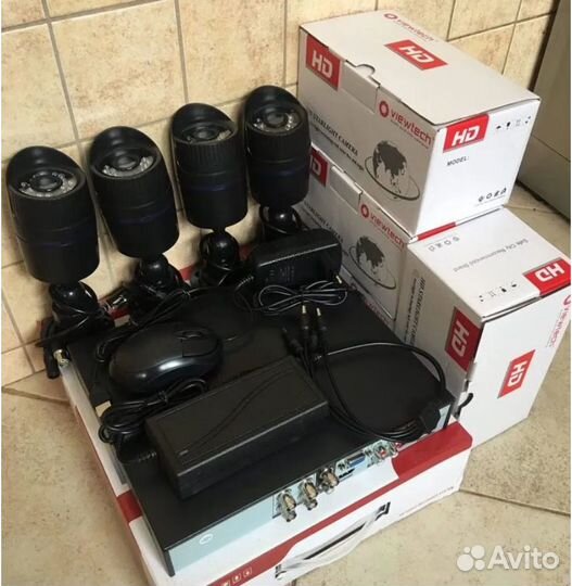 Видеокамеры Видеонаблюдения. Комплекты камер. Wifi