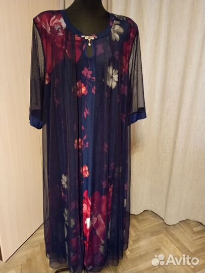 Шикарное вечернее платье 66 размера