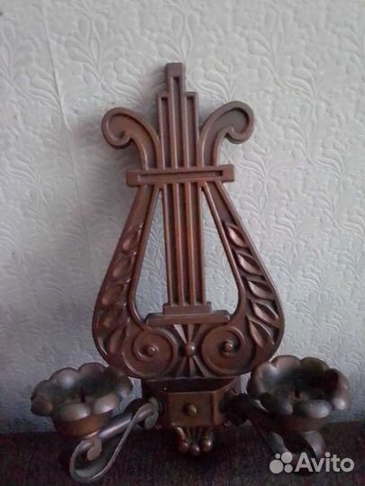 Подсвечник настенный на 2 свечи