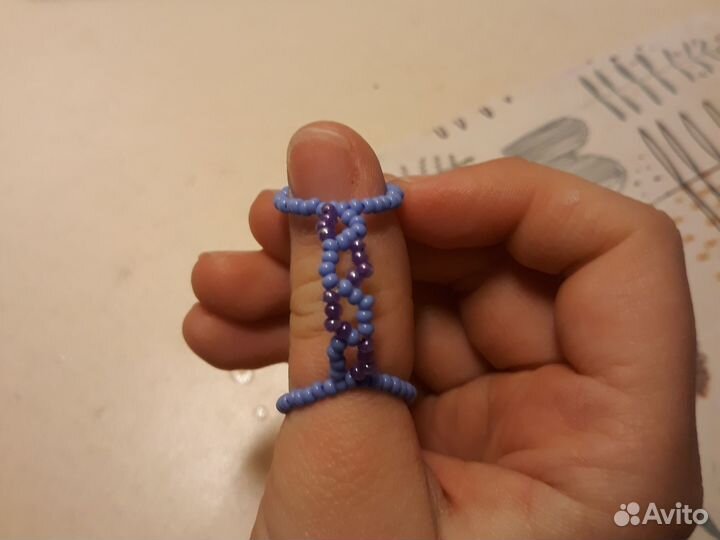 Кольцо из бисера