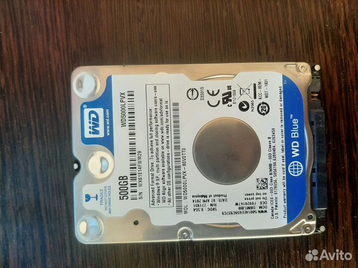 Жесткие диски hdd 2.5 для ноутбука