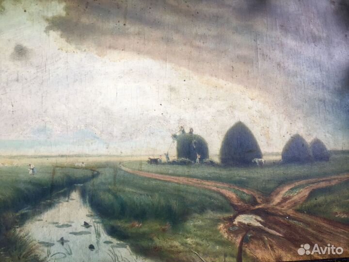 Картина маслом И. Крачковский «Перед грозой»
