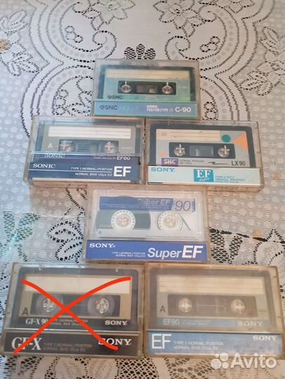 Аудиокассеты sony б/у Японские