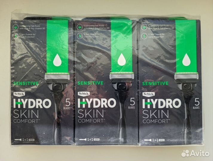 Станок Schick Hydro5 (Skin Comfort) и 1 кртр США
