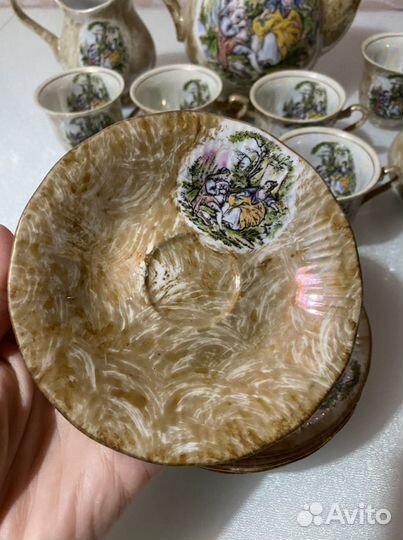 Сервиз кофейный антикварный george V на 6 персон