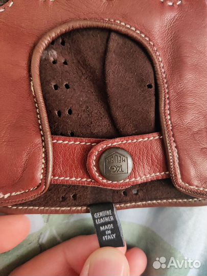 Кожаные перчатки для вождения Tag heuer