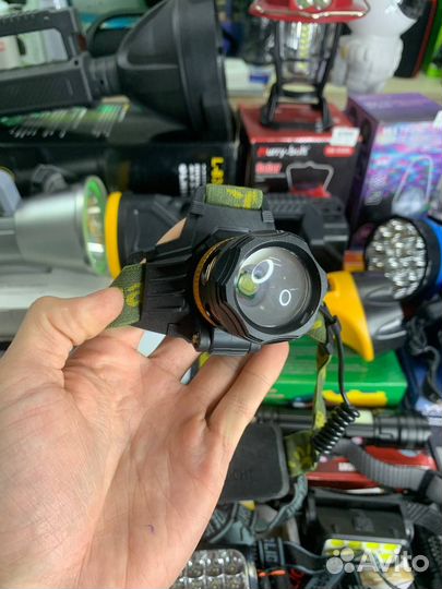 Налобный фонарь аккумуляторный pacпpoдaжa