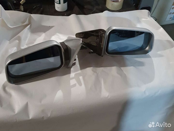 2 зеркала 2110 серебристые элементы синие