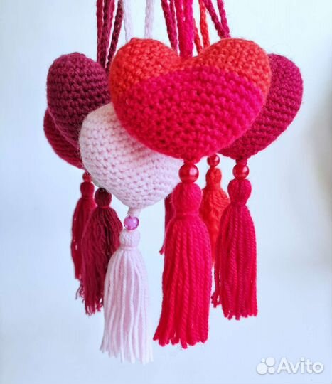 Брелок-подвеска Сердце ручной работы