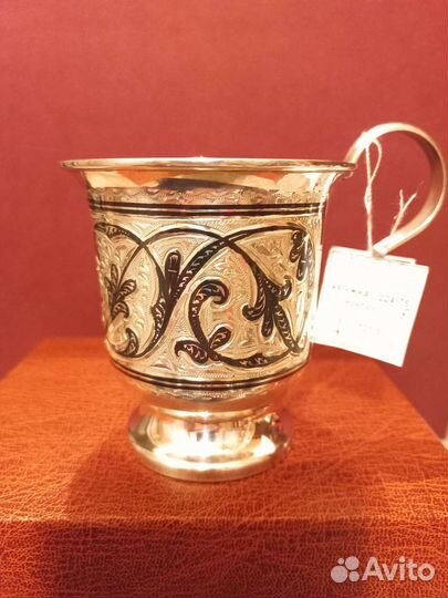 Серебряная кружка на 200 млл. Кубачи