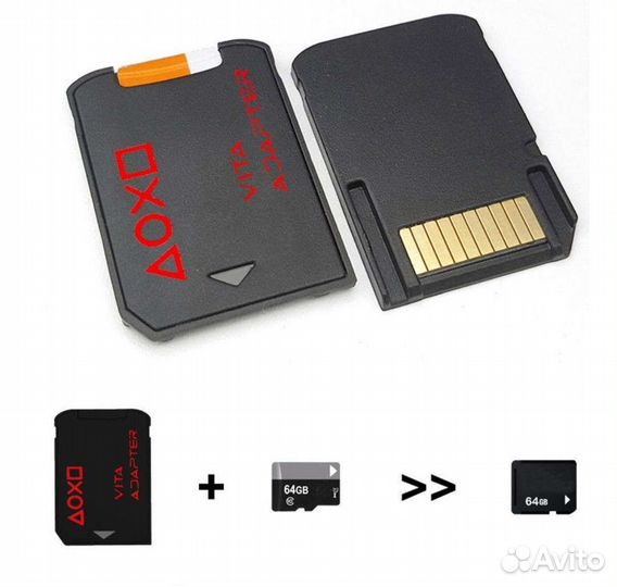 Адаптер для карты памяти PSP vita to micro sd