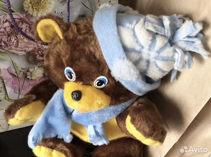 Новая мягкая игрушка медвежонок Мишка 30 см