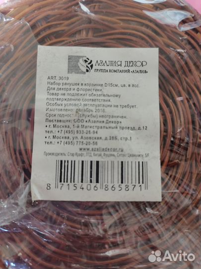 Набор ракушек