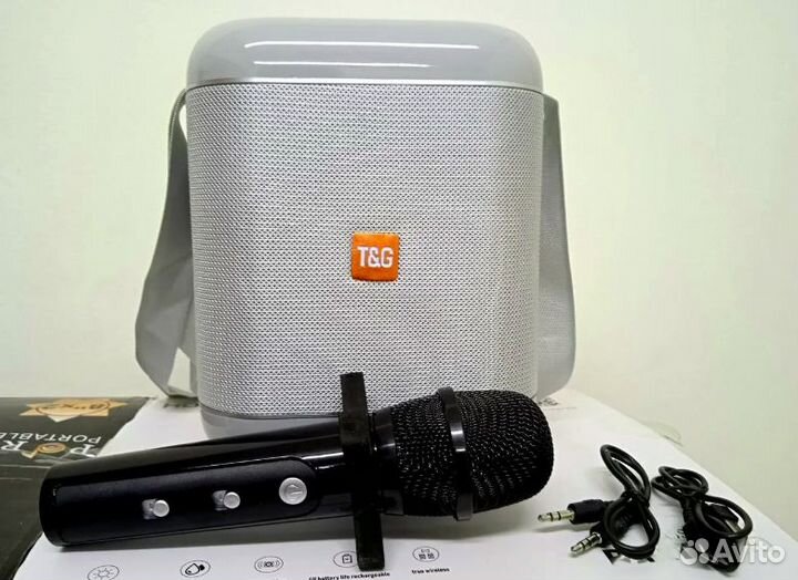 Колонка + Караоке + Микрофон + Ремень + Гарантия