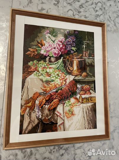 Картина вышитая крестом 40*50