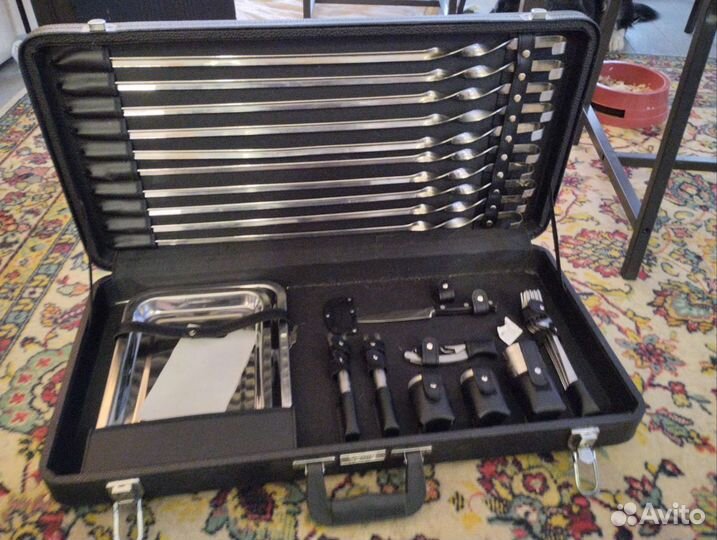 Набор для шашлыка в кейсе