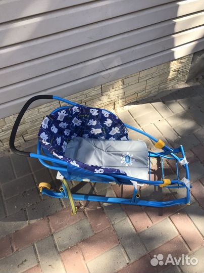 Детские санки с колесами