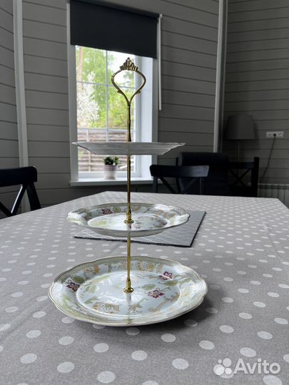 Ваза для конфет трехярусная, фарфор, Япония