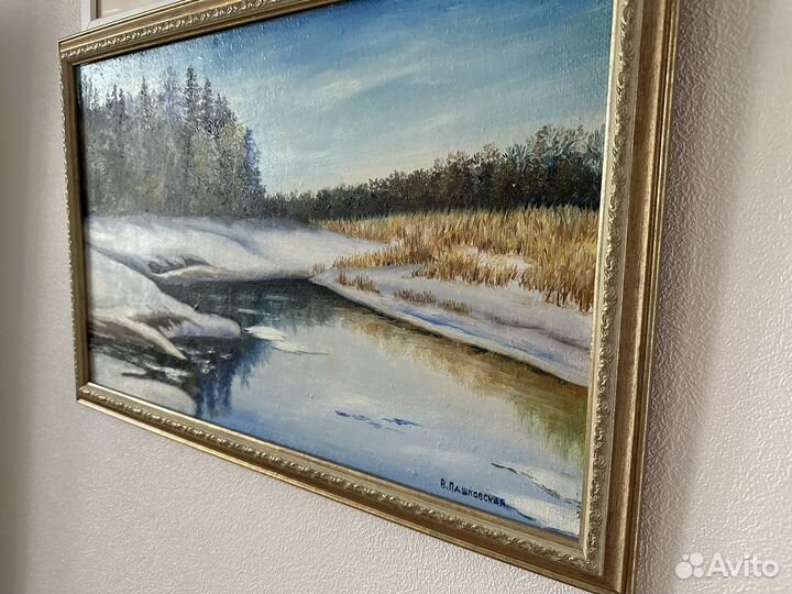 Картина маслом пейзаж 34х54 см