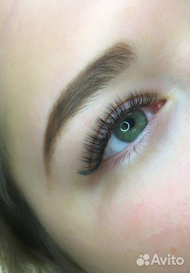 Наращивание ресниц Оформление бровей