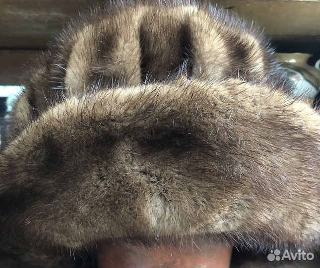 Шапка норковая женская. Выделка меха отл качества
