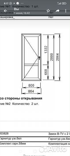 Дверь пластиковая