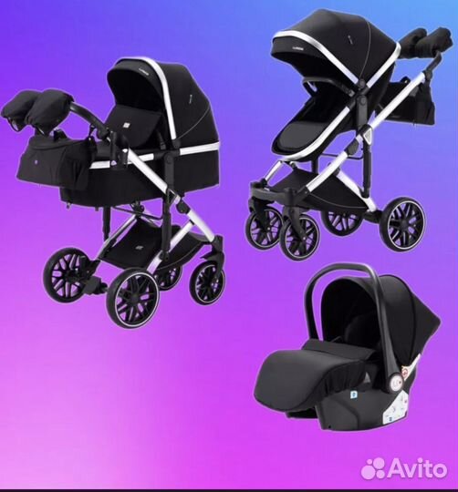 Коляска 3 в 1 бу