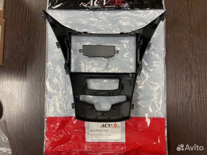 Рамка для 2 din магнитолы ssang yong new actyon