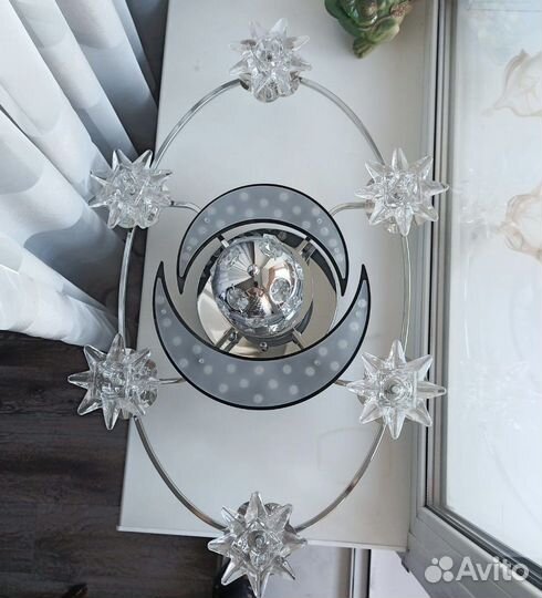 Люстра с пультом бу