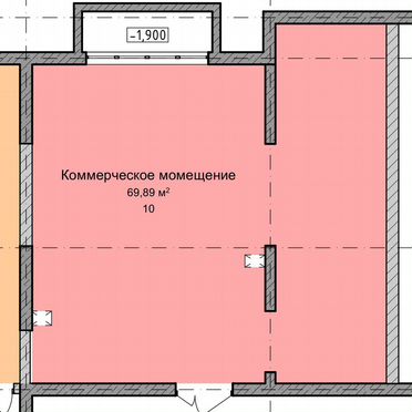 Торговая площадь, 69.89 м²