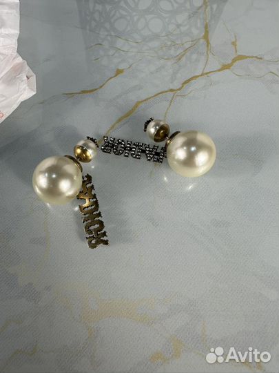Серьги christian dior