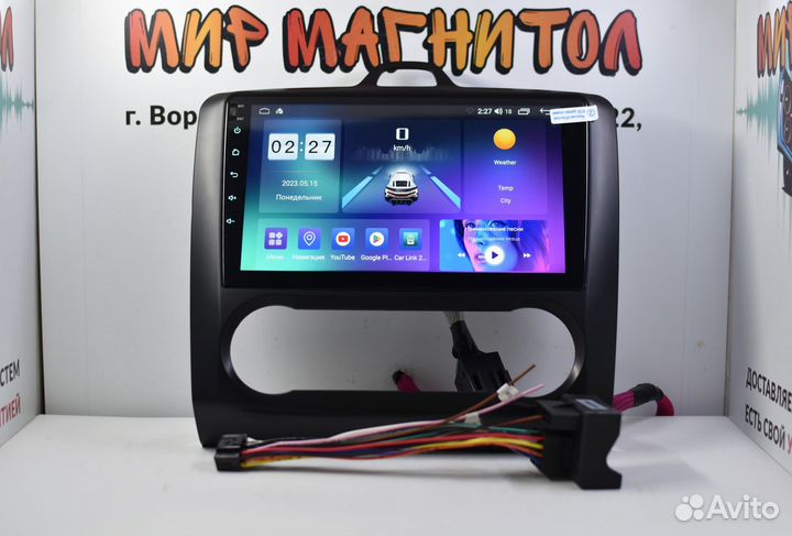 Мaгнитолa Ford Fоcus 2 Android 12 черная