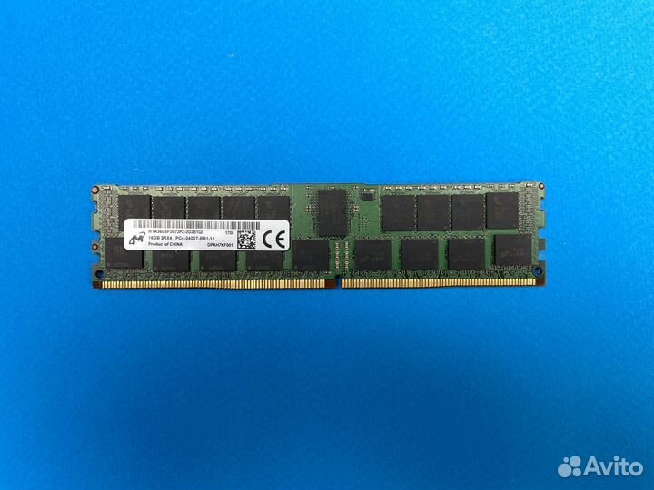 Серверная DDR4 16GB 2400 MHz micron ECC REG