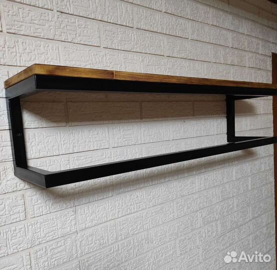 Полка настенная в стиле лофт