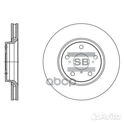 SD4605 диск тормозной передний Toyota Auris/Av