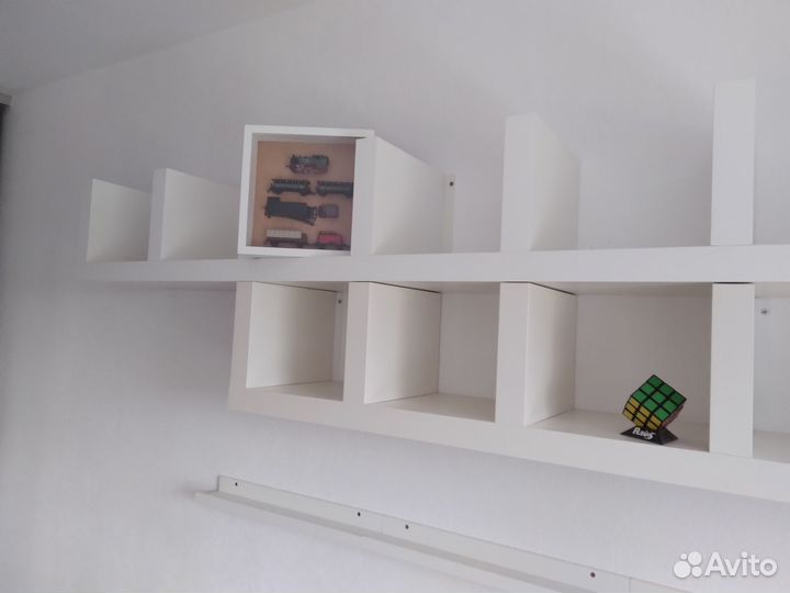 Полка настенная белая IKEA lack 2штуки