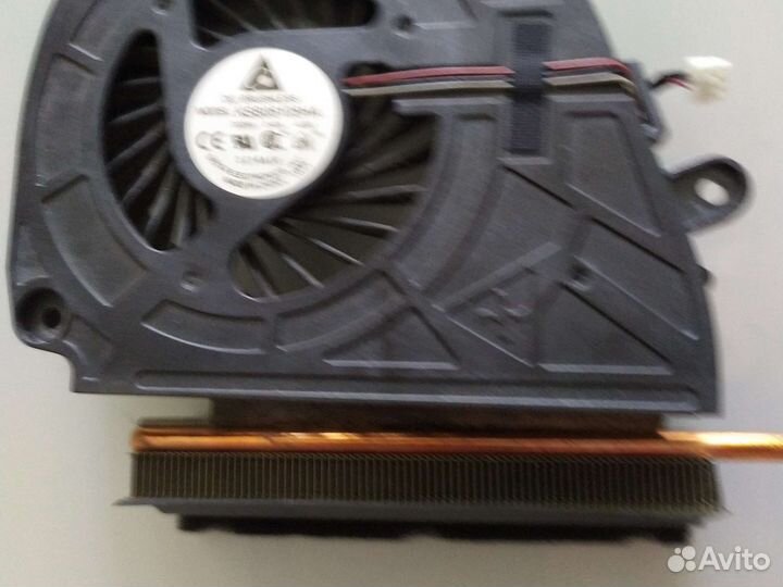 Кулер с радиатором, задняя крышка ноутбук