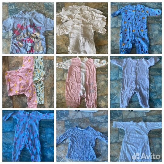 Вещи пакетом для девочки от 0 до 8месяцев