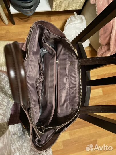 Сумка натуральная кожа коричневая