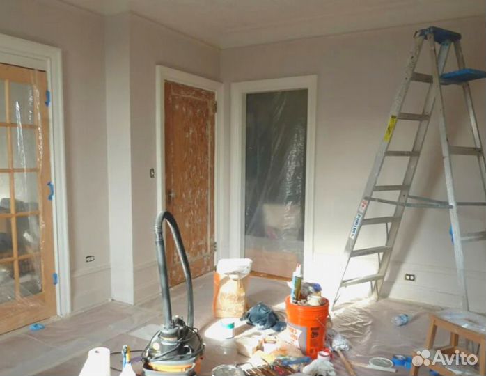 Отделочные работы. Штукатурка / Обои / Покраска