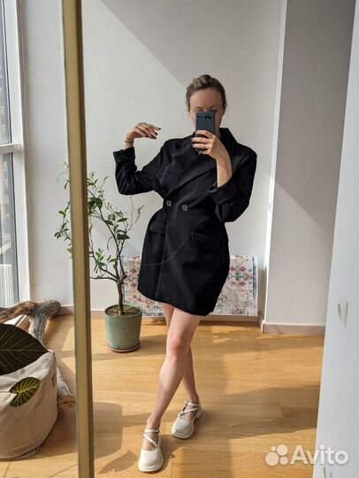 Платье пиджак женское черное