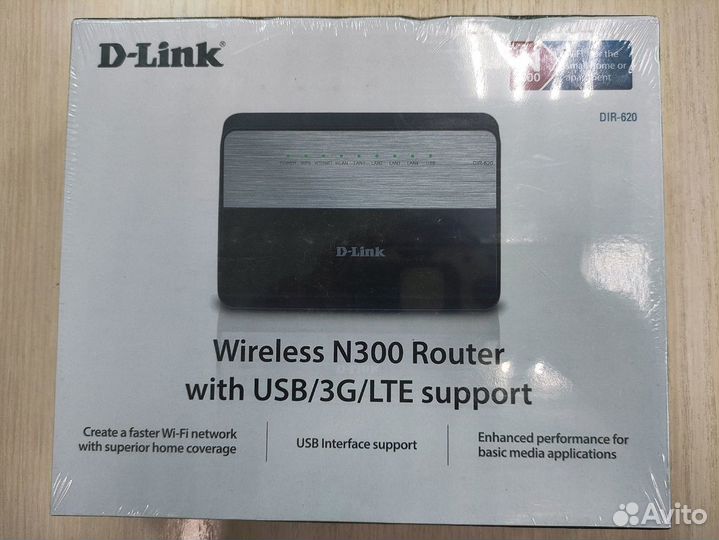 Новый Wifi роутер D-Link DIR-620 с usb