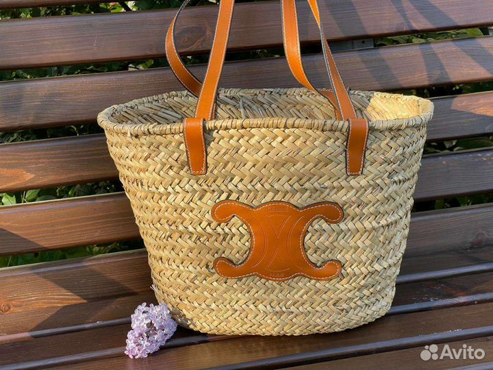Сумка Celine соломенная
